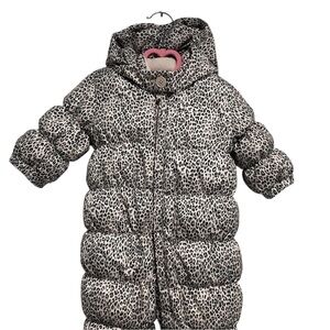 GAP Kids Leopard Print Puffer Snow Suit